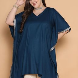 LetsDressUp Women Plus size V-Neck Kaftan Kurta-image-28