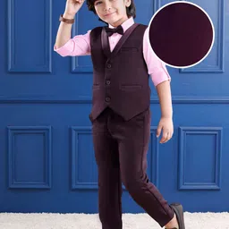 Mark & Mia Boys 3-Pc Single Breasted Party Suit With Bow-picture-29