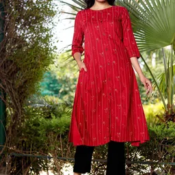 Chandbaali Women Polka Dot Embroidered Kurta-picture-12