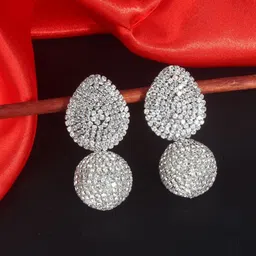 KPOP Silver-Plated Contemporary Drop Earrings-image-95