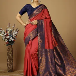 HI FI NX Woven Design Zari Kanjeevaram Saree-image-86