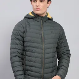 Monte Carlo Men Hooded Solid Casual Puffer Jacket-92