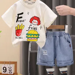 INCLUD Boys Printed Short Sleeves T-Shirt With Shorts-picture-4