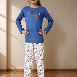 Chawla Uttam Girls Printed Round Neck Night suit-image-75