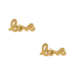 MEMOIR Gold Plated Contemporary Drop Earrings-image-38