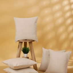 ROSARA HOME Unisex Beige Cushion Covers-33