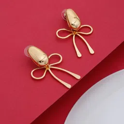 Stoln Gold-Plated Contemporary Studs-36