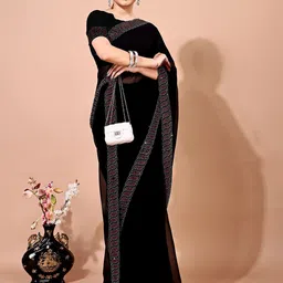 Leelavati Embellished Pure Chiffon Saree-29