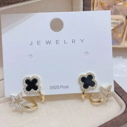 Celestique Zircon Studded Floral Shaped Ear Cuff-57