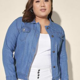 QIOA Women Lightweight Denim Jacket-image-8