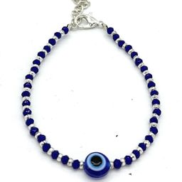 Jyokrish Women White Meta lEvil eye Chain Handcrafted Bracelet-image-94