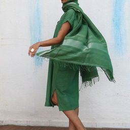 Chidiyaa Woven Design Linen Dupatta image 1