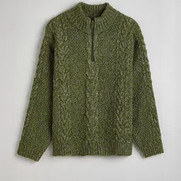 Hopscotch Cable Knit Textured Sweater-picture-18