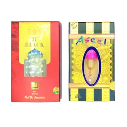 RAVIOUR LIFESTYLE Set Of 2 Aseel & B Black Alcohol Free Roll On Attar - 8 ml Each-54