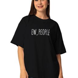 STATUS MANTRA Women Typography Printed Bio Finish Raw Edge T-shirt-image-85