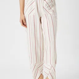 Mystere Paris Women Striped Cotton Lounge Pants-image-43