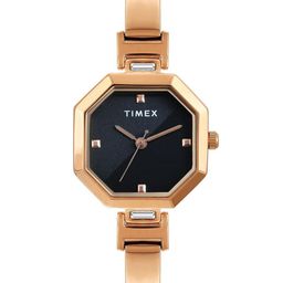 Timex Women Brass Dial & Stainless Steel Bracelet Style Straps Analogue Watch TWEL195SMU04-image-78