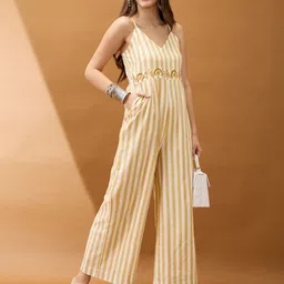 Globus Striped Basic Jumpsuit with Embroidered-picture-47