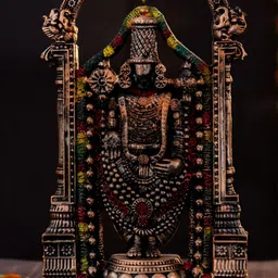 The Advitya Bronze And Black Venkateswara Balaji Religious Idol Showpiece-picture-12