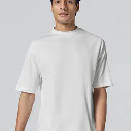 XYXX Men Solid Round Neck Cotton Oversized T-shirt-picture-40