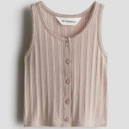 H&M Pointelle Jersey Vest Top-image-84