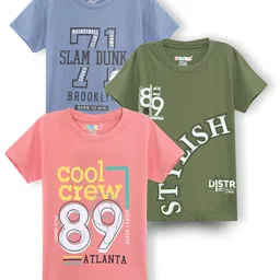 RASPY Boys 3 Printed Pure Cotton T-shirt-image-92