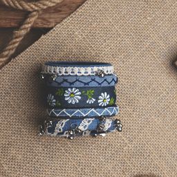Taasha Craft Set Of 5 Thread Bangles-image-9