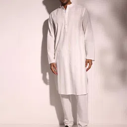 Fabindia Men Thread Work Pathani Kurta-36