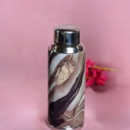 THE HOME CO. Brown & White Single Stainless Steel Printed Water Bottle-26