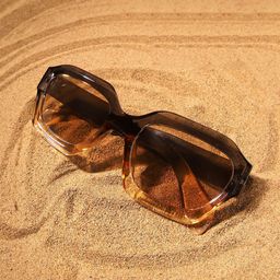 French Accent Men Rectangle Sunglasses with Polarised Lens-10