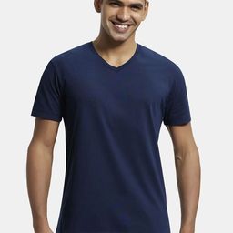 Jockey Men Solid V-Neck T-shirt-picture-32
