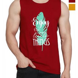 WOOSTRO Men Pack Of 2 Typography Printed Round Neck Cotton Slim Fit T-shirts-image-99