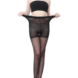 Kilvis Women Black Nylon High-Waist Stockings-picture-43