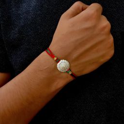 Bracelet S-121 Silver Rakhi Set-image-50