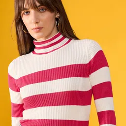 98 Degree North Women Striped Pullover-image-38