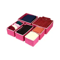 HOUSE OF QUIRK Pink Set of 6 Regular Drawer Organiser Organisers image 2
