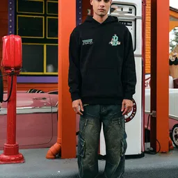 Bonkers Corner Men Printed Hooded Pullover Sweatshirt-image-92