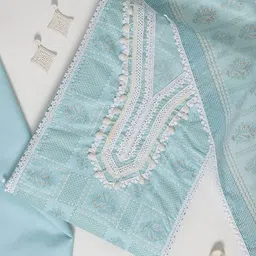 Libas Ethnic Motifs Printed Embellished Unstitched Dress Material-62