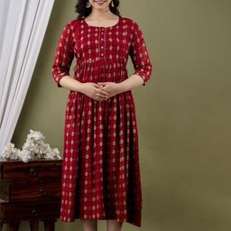 Fashion4word Women Floral Printed Floral Maternity Kurta-picture-29