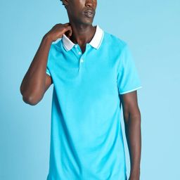KIABI Men Polo Collar Applique T-shirt-picture-10