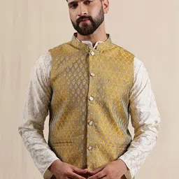 Anouk Woven Design Nehru Jacket-image-50