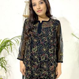 ADR CHIKAN Embroidered Georgette Top-image-72