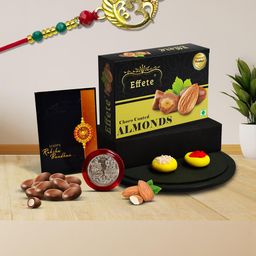 DeoDap Unisex Rakhi Gift Set with Silver Coin, Chocolates & Greeting Card-image-84