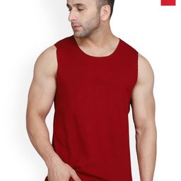 SLOWLORIS Pack Of 2 Combed Bio-Wash Innerwear Gym Vests-picture-5