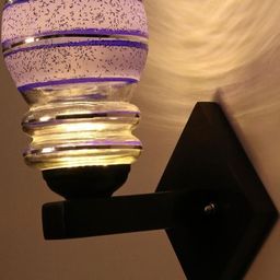 1ST TIME Blue & White Solid Glass Traditional Cylinder Wall Lamps Wall Lamps-picture-36
