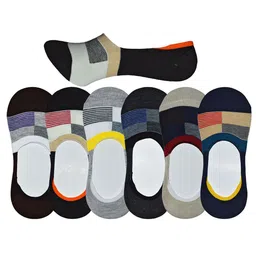 BAESD Men Pack of 6 Assorted Shoe Liner Socks-image-2