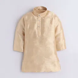 BAESD Boys Ethnic Motifs Printed Regular Thread Work Kurta with Pyjamas image 2
