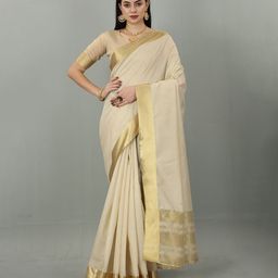 THE52 Zari Kasavu Saree-image-3