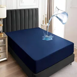 RRC Blue Terry Water Resistant Mattress Protector-image-3