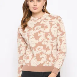Madame Women Printed Polyester PU Coated Pullover-image-40